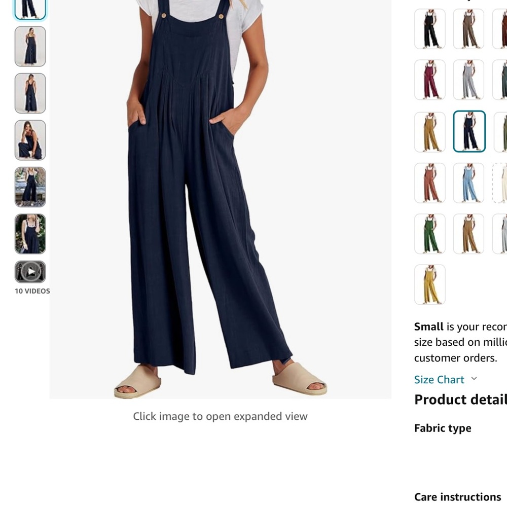 Amazon navy jumpsuit